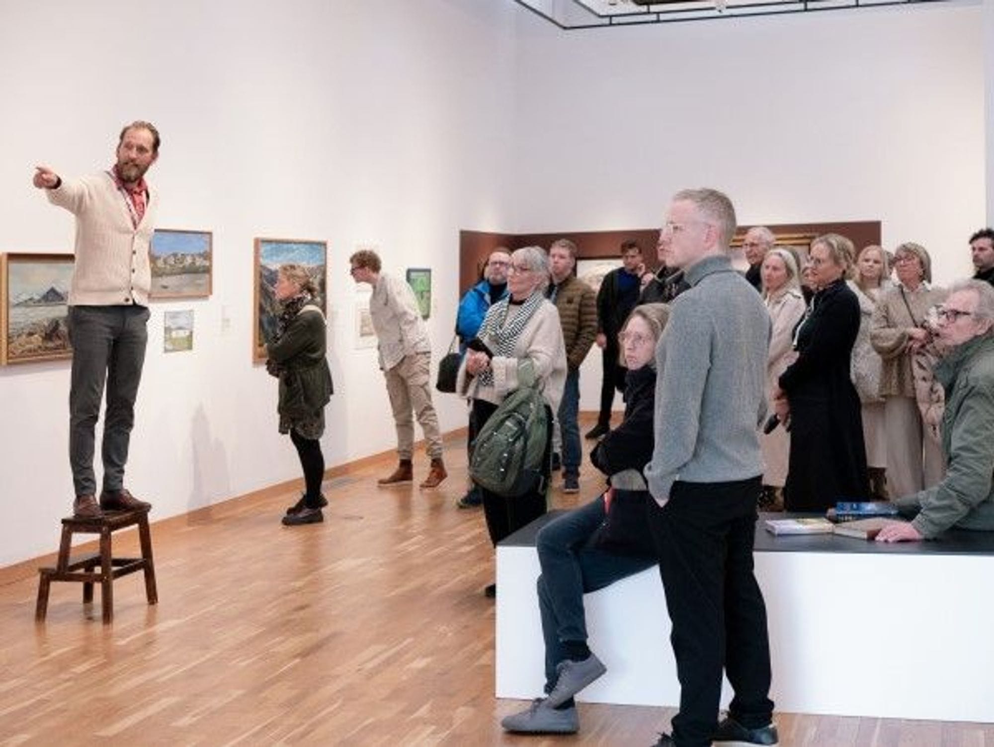 Átthagamálverkið á Kjarvalsstöðum leiðsögn 