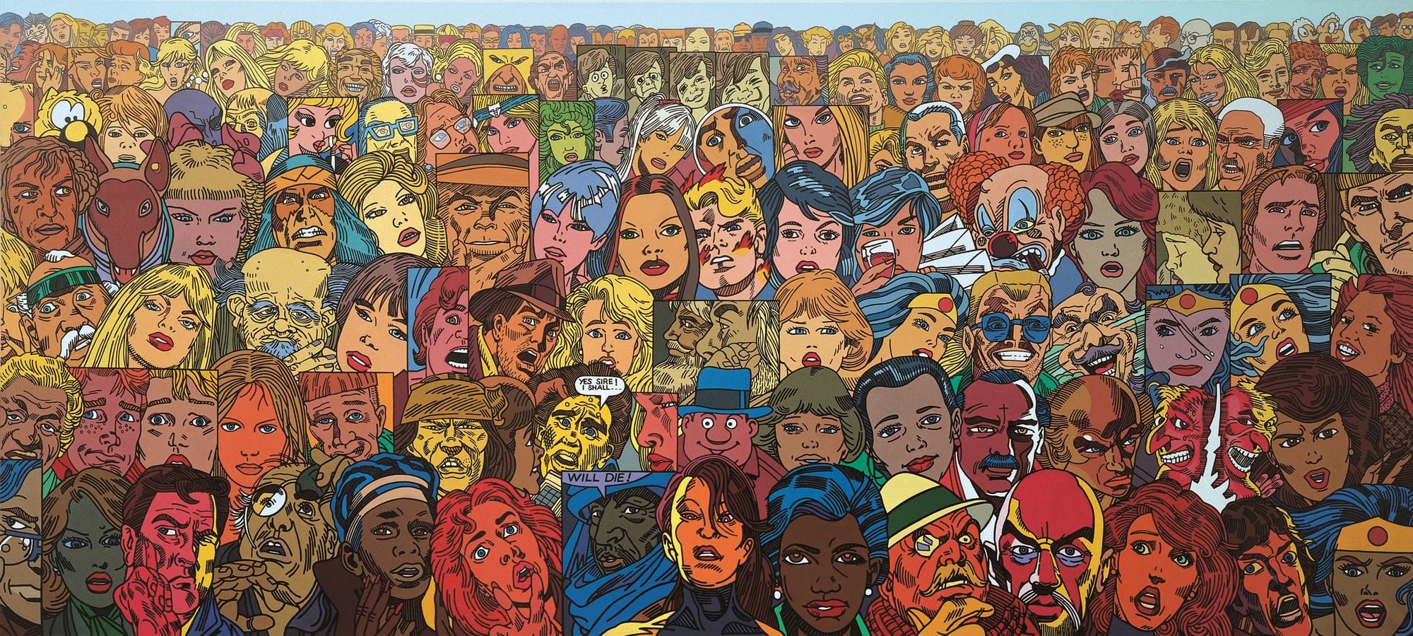 Erró, Andlitsvíðátta/Facescape, 1992