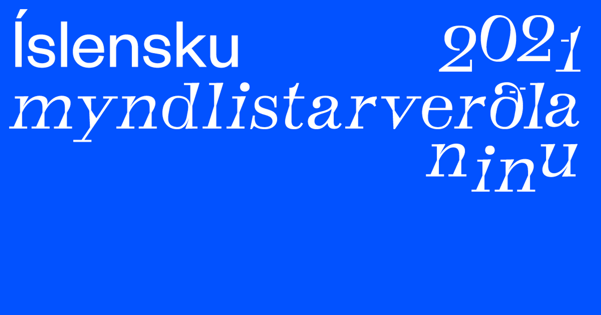 Íslensku myndlistarverðlaunin 2021