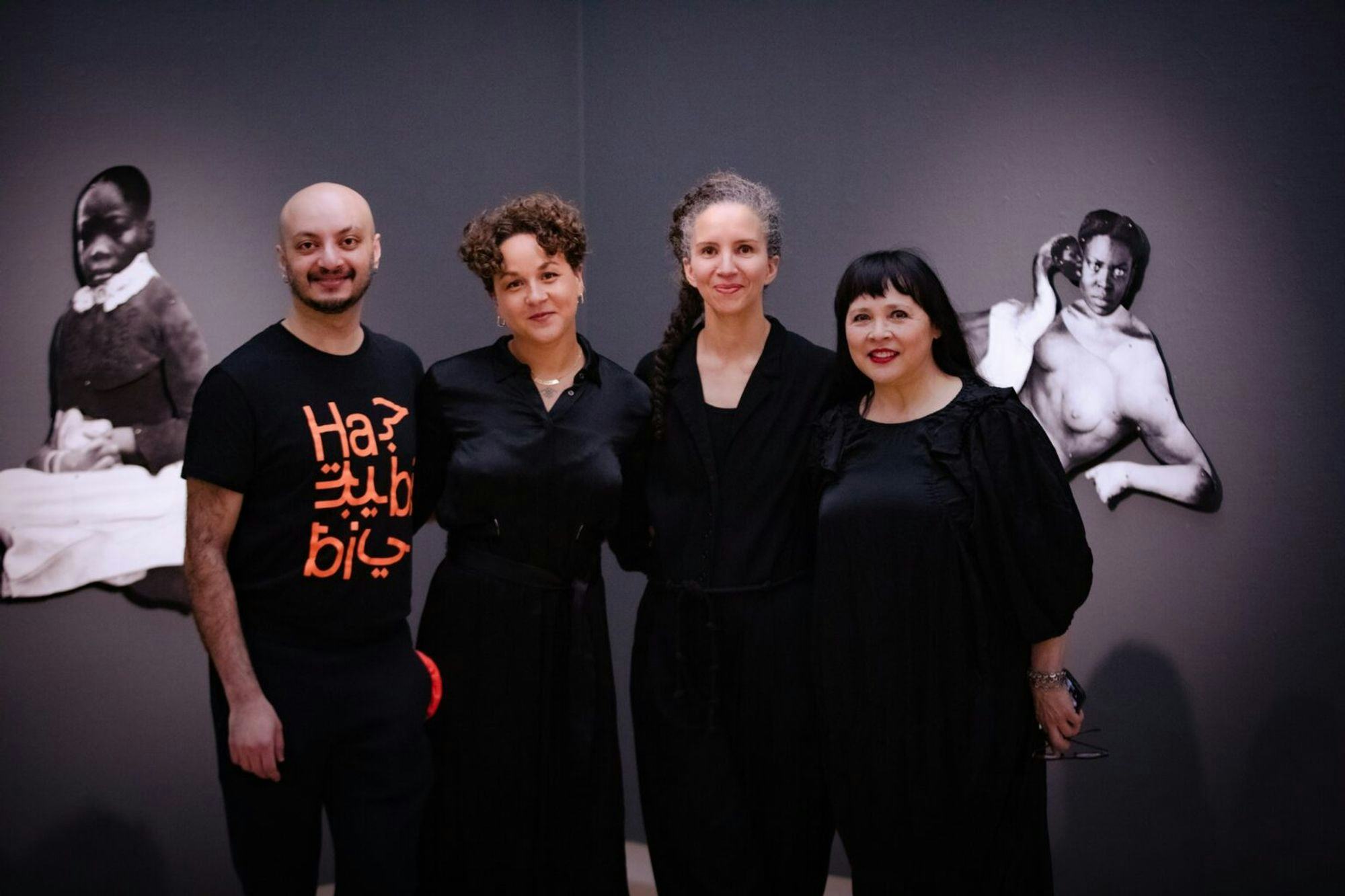 Tracing Fragments. From left to right: Abdullah Qureshi, Daría Sól Andrews, Sasha Huber and Kathy Clark.